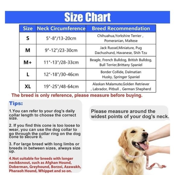 Inflatable Dog Cone Large After Surgery, stops licking and excessive biting NEW - Picture 5 of 12